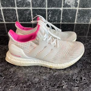 adidas Women's Sneakers - White and Pink